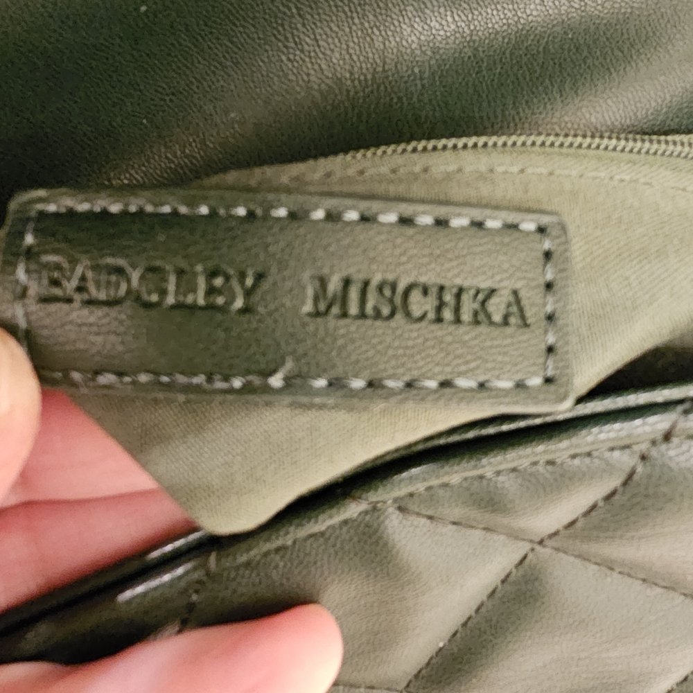 ⭐NWT Badgley Mischka Green Quilted Crossbody with Pearl and Gold Studded Accents - Picture 8 of 8